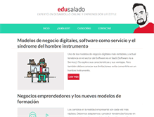Tablet Screenshot of edusalado.com